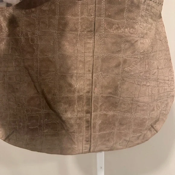 Coach suede and leather bag - Picture 3 of 7